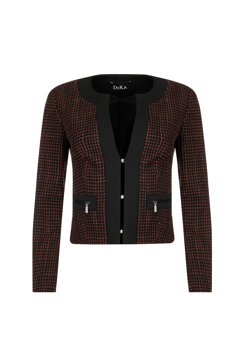 Cardigan cambrat cu aspect texturat