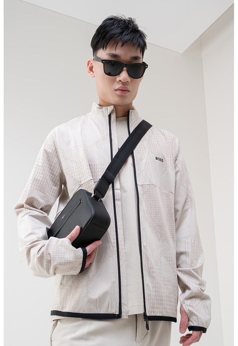 Bluza de trening cu logo si fermoar