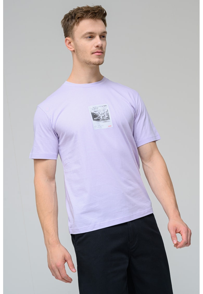 Tricou de bumbac cu imprimeu foto Darthy - Lila