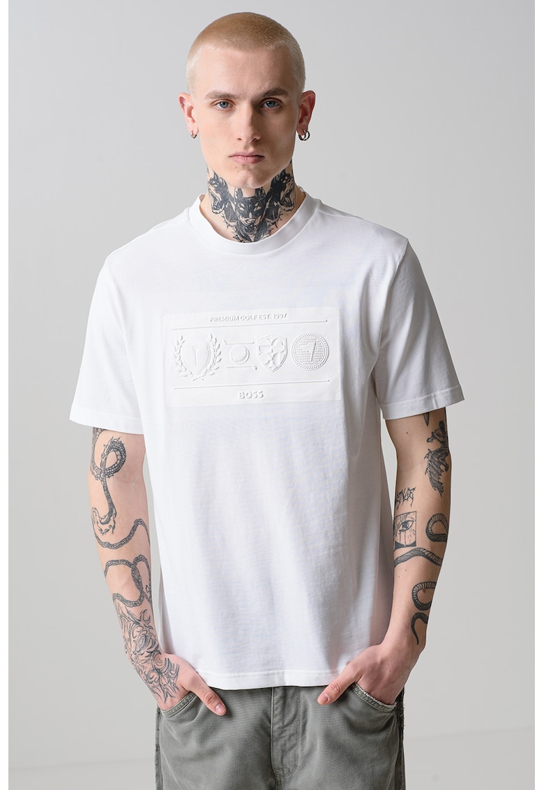 Tricou cu decolteu la baza gatului si maneci cazute