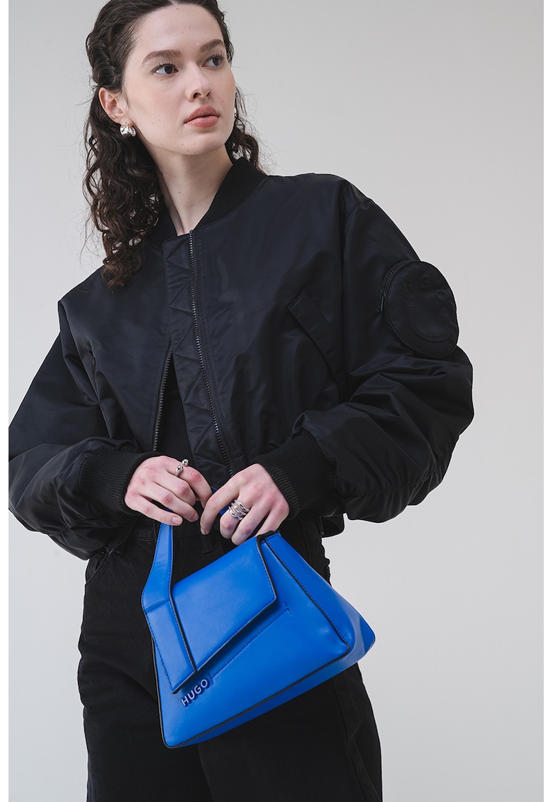 Jacheta bomber crop cu maneci lejere