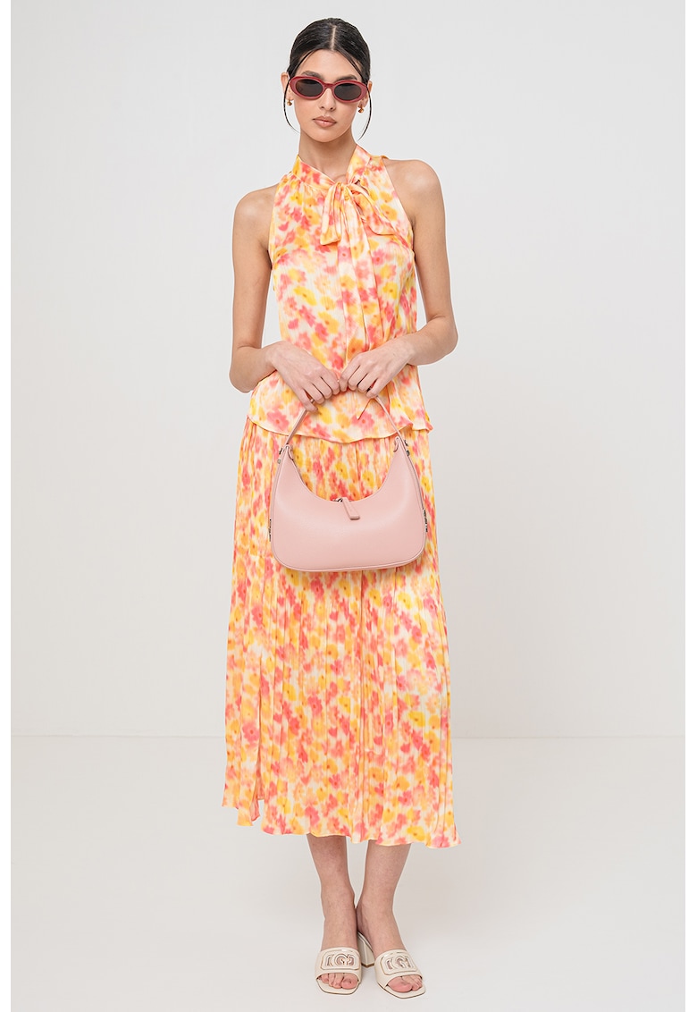 Bluza cu model floral - fara maneci
