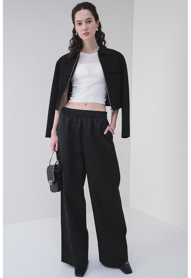 Tricou transparent cu detaliu lant