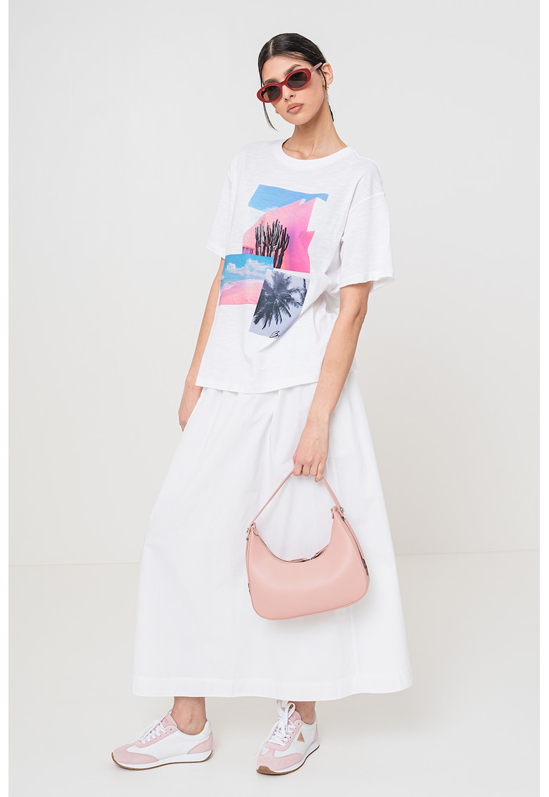 Tricou lejer cu imprimeu grafic