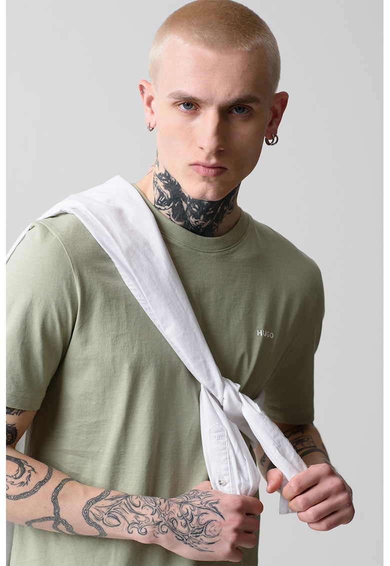 Tricou din bumbac dero – verde sparanghel – HUGO Tricou din bumbac dero – verde sparanghel – HUGO