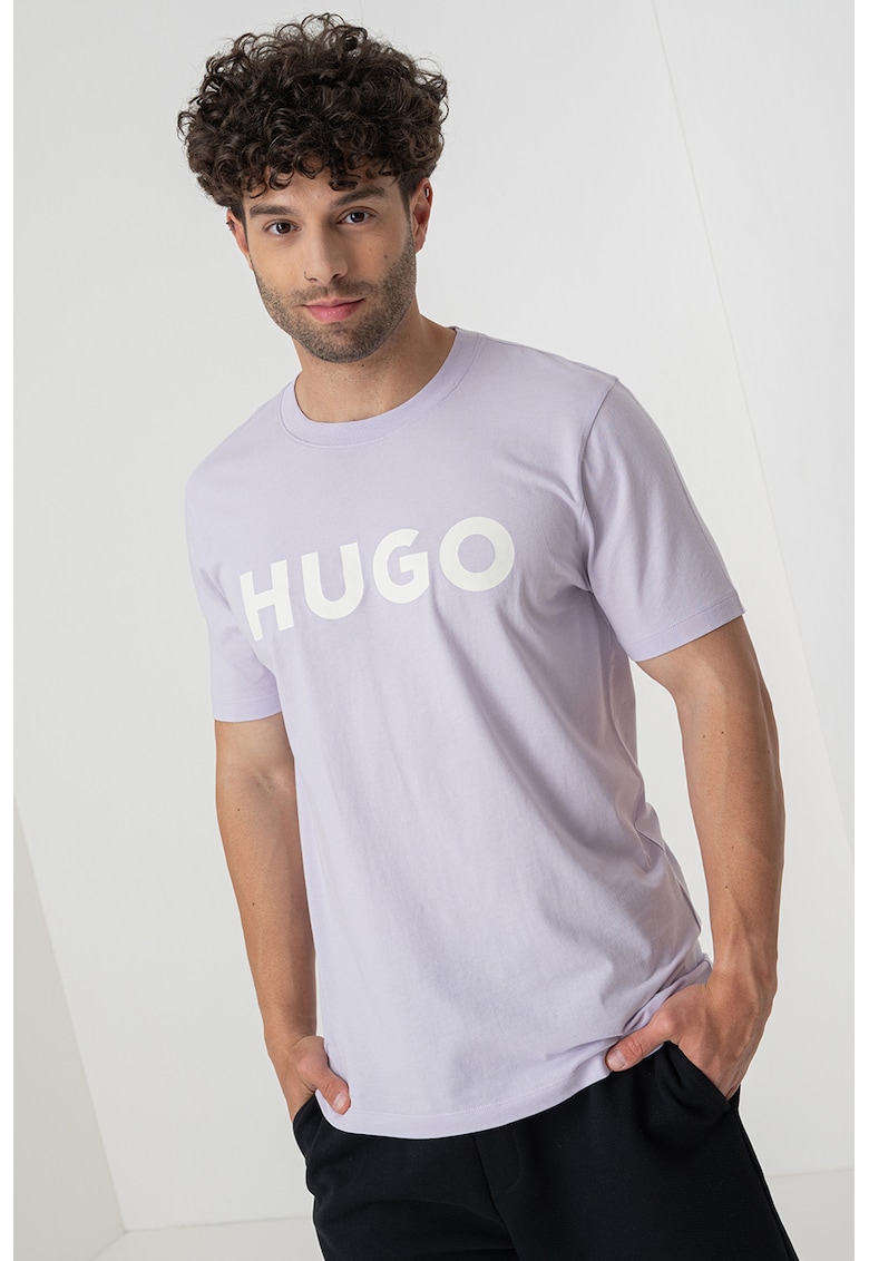 Tricou regular fit cu imprimeu logo cauciucat Dulivio Tricou regular fit cu imprimeu logo cauciucat Dulivio