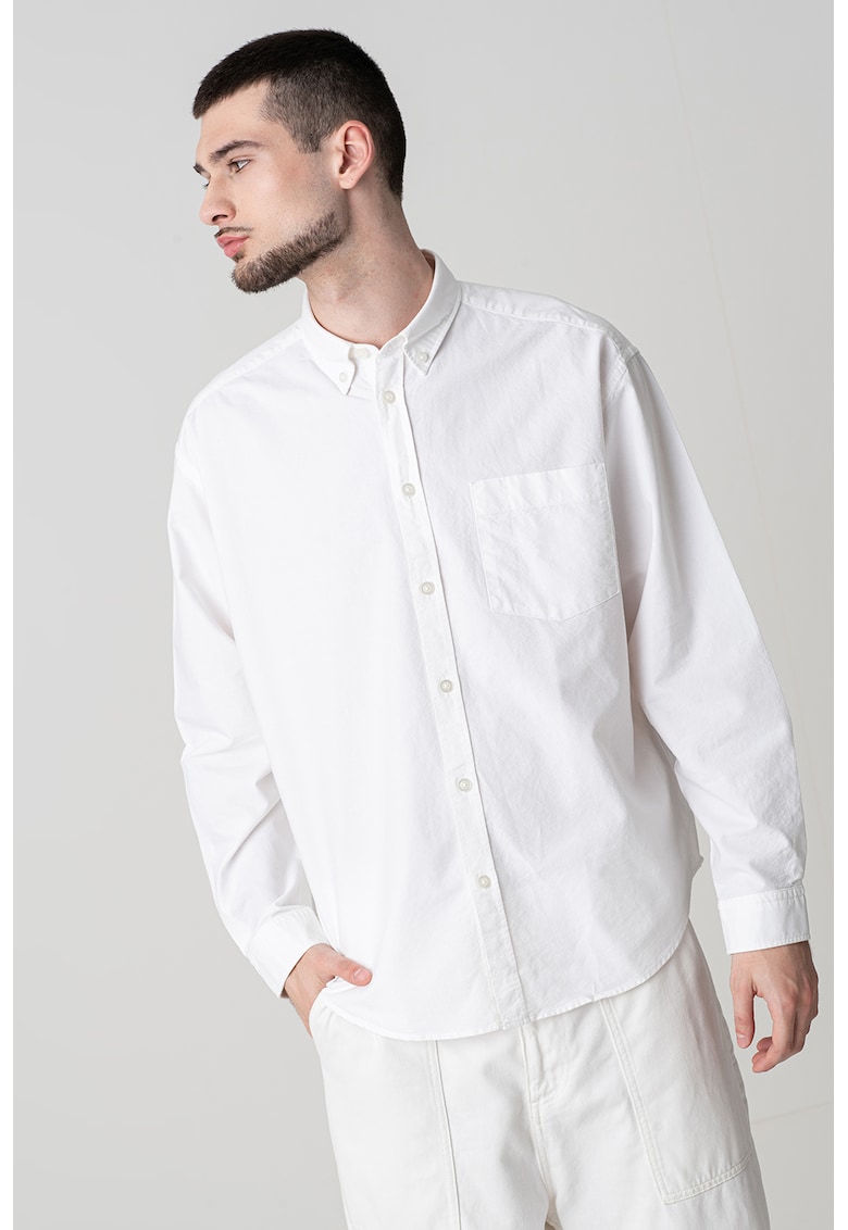 Camasa din bumbac cu guler fixat cu nasturi Camasa din bumbac cu guler fixat cu nasturi