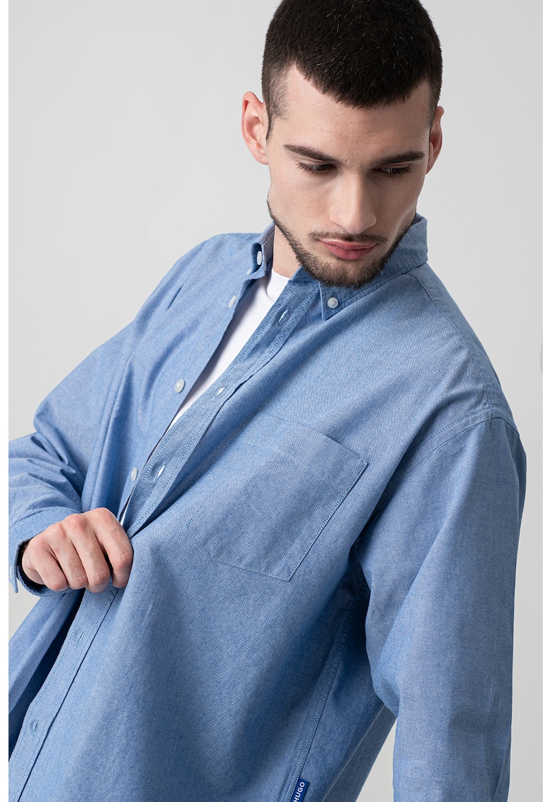 Camasa din bumbac cu guler fixat cu nasturi Camasa din bumbac cu guler fixat cu nasturi