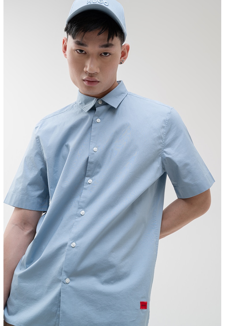 Camasa relaxed fit Ebor - Albastru pastel