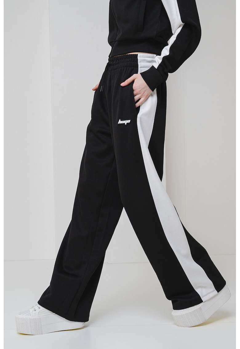 Pantaloni de trening cu croiala ampla si talie inalta Nelarina