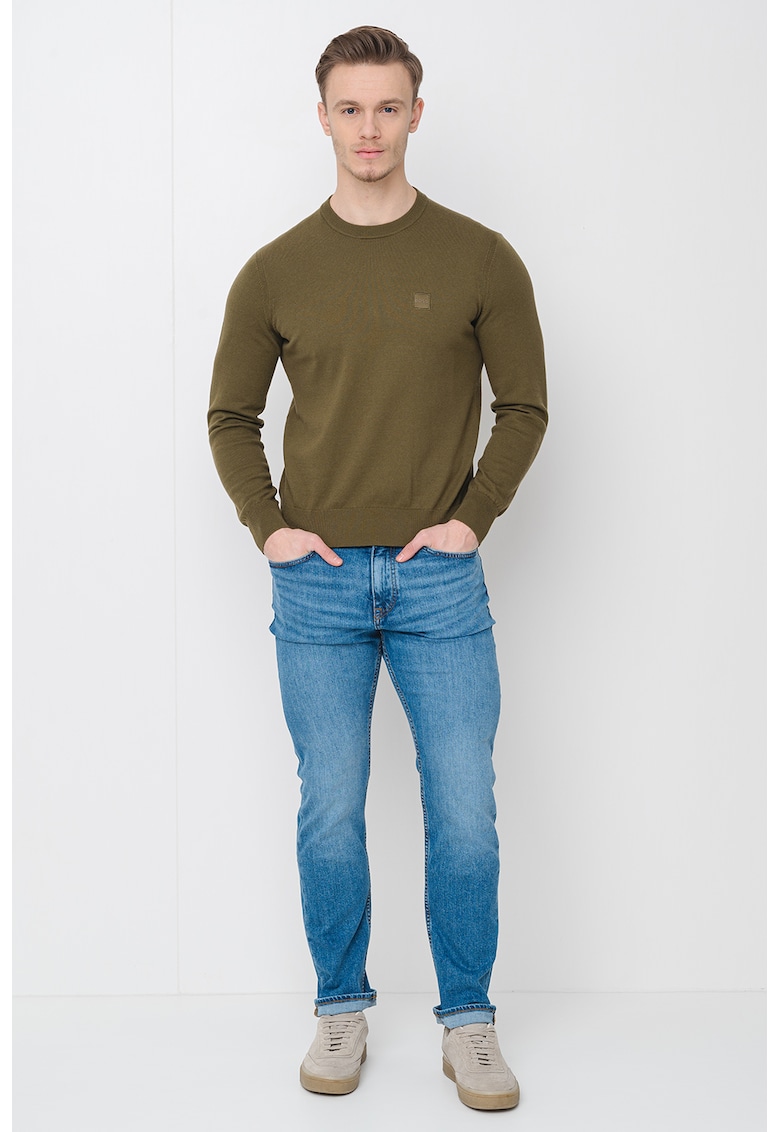 Pulover din amestec de bumbac si casmir Pulover din amestec de bumbac si casmir