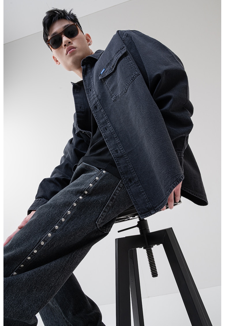 Camasa din chambray cu maneci lungi