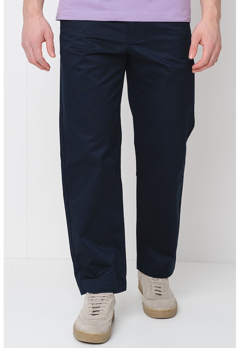 Pantaloni drepti cu talie medie