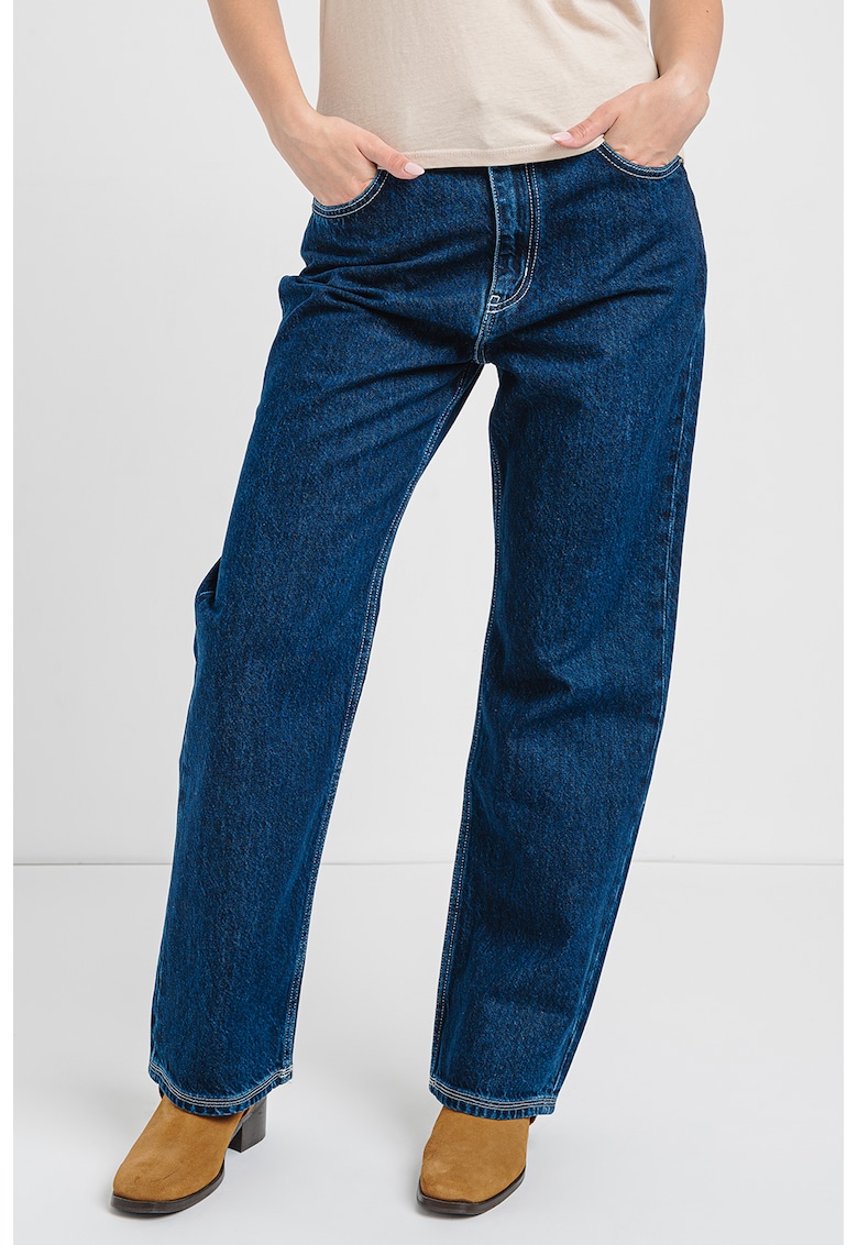 Blugi drepti cu model 5 buzunare Elyah