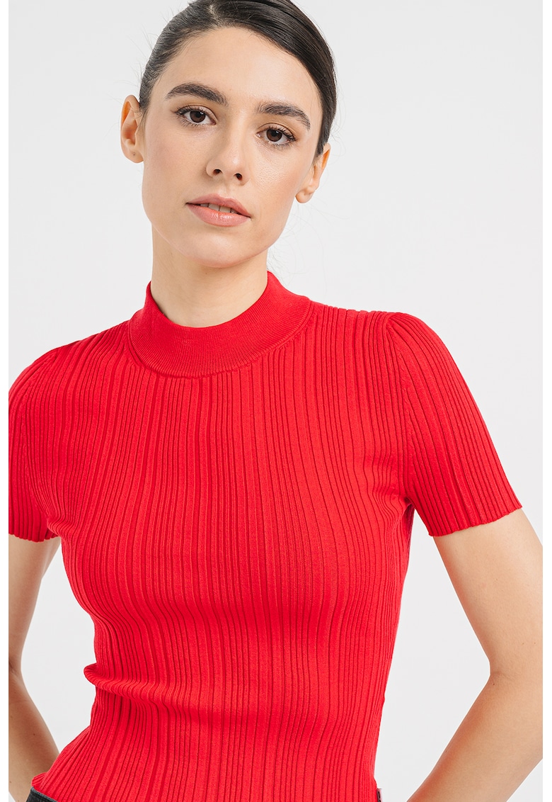 Tricou striat Sarpharim - Rosu