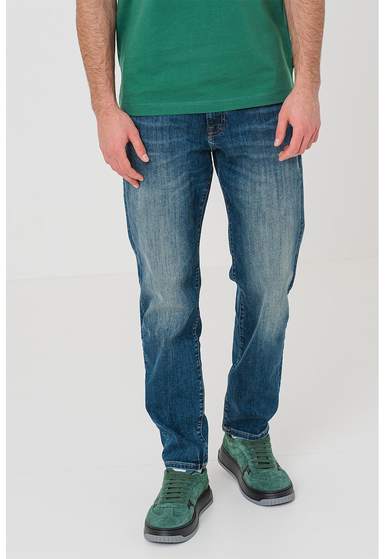 Blugi regular-fit cu talie medie Maine - Albastru inchis