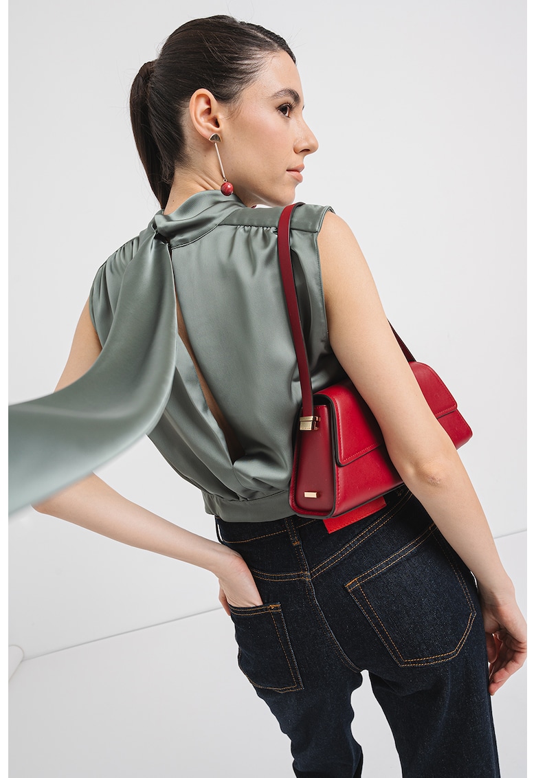 Bluza crop satinata Canile