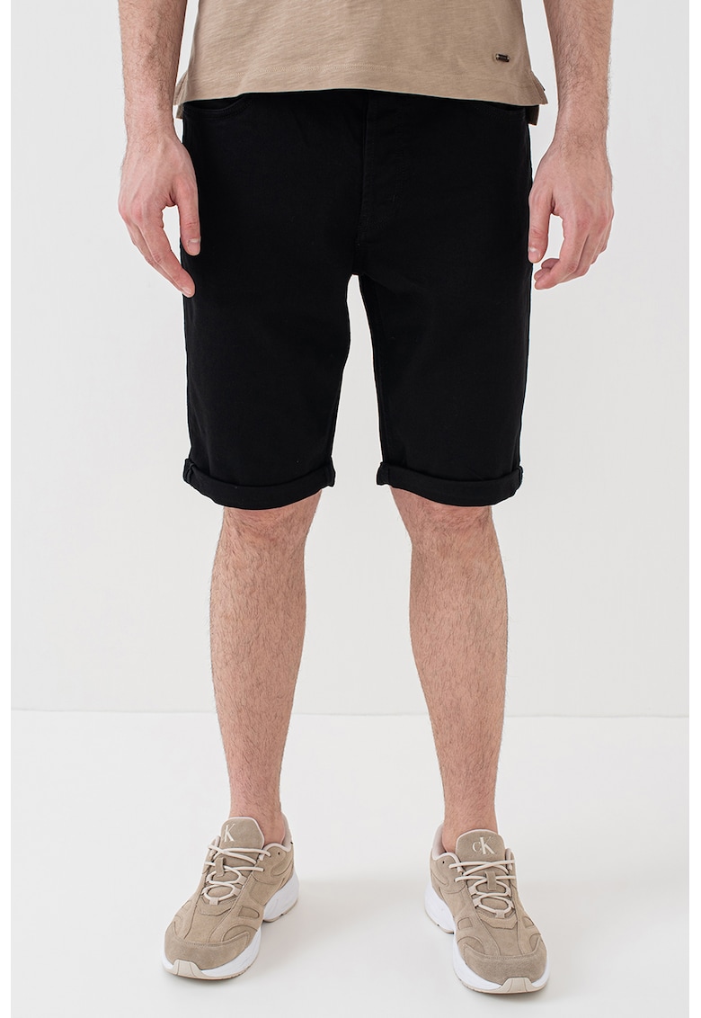Blugi scurți slim fit – negru – HUGO Blugi scurți slim fit – negru – HUGO