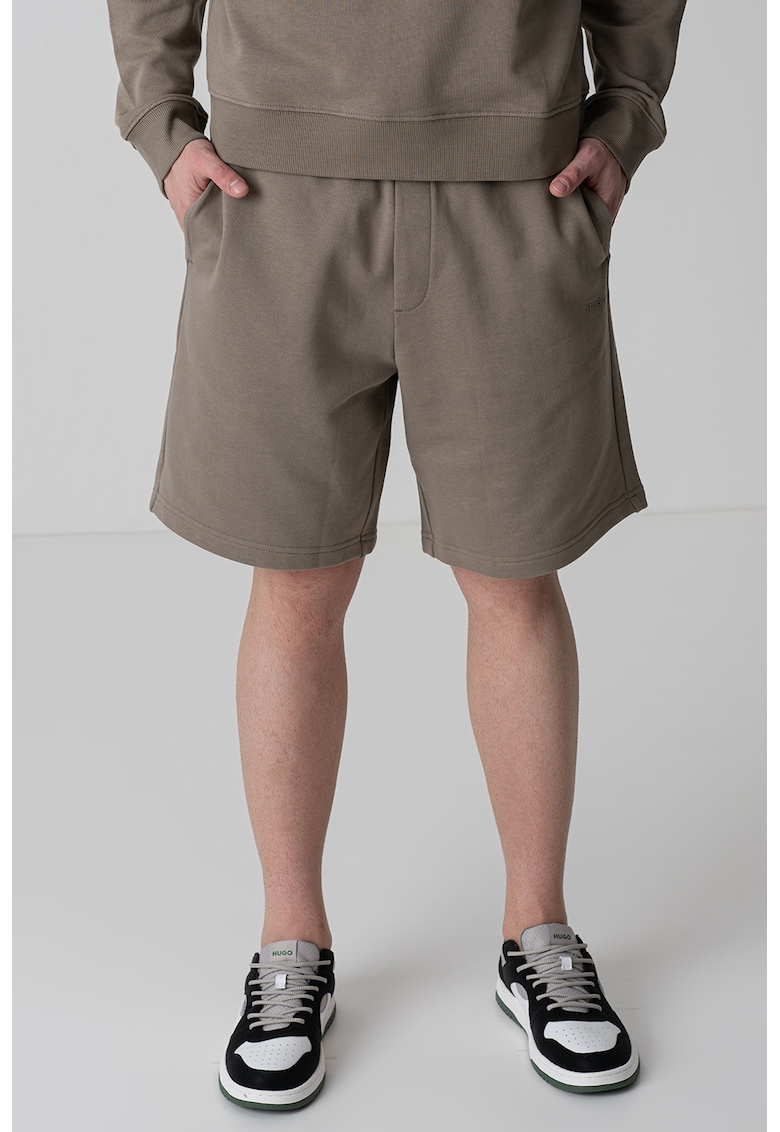 Bermude din bumbac cu logo Bermude din bumbac cu logo