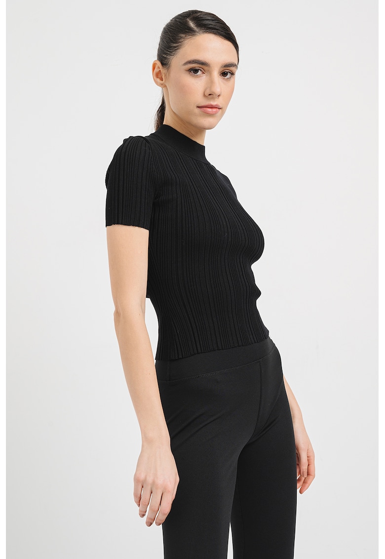Tricou striat Sarpharim - Negru/Negru stins