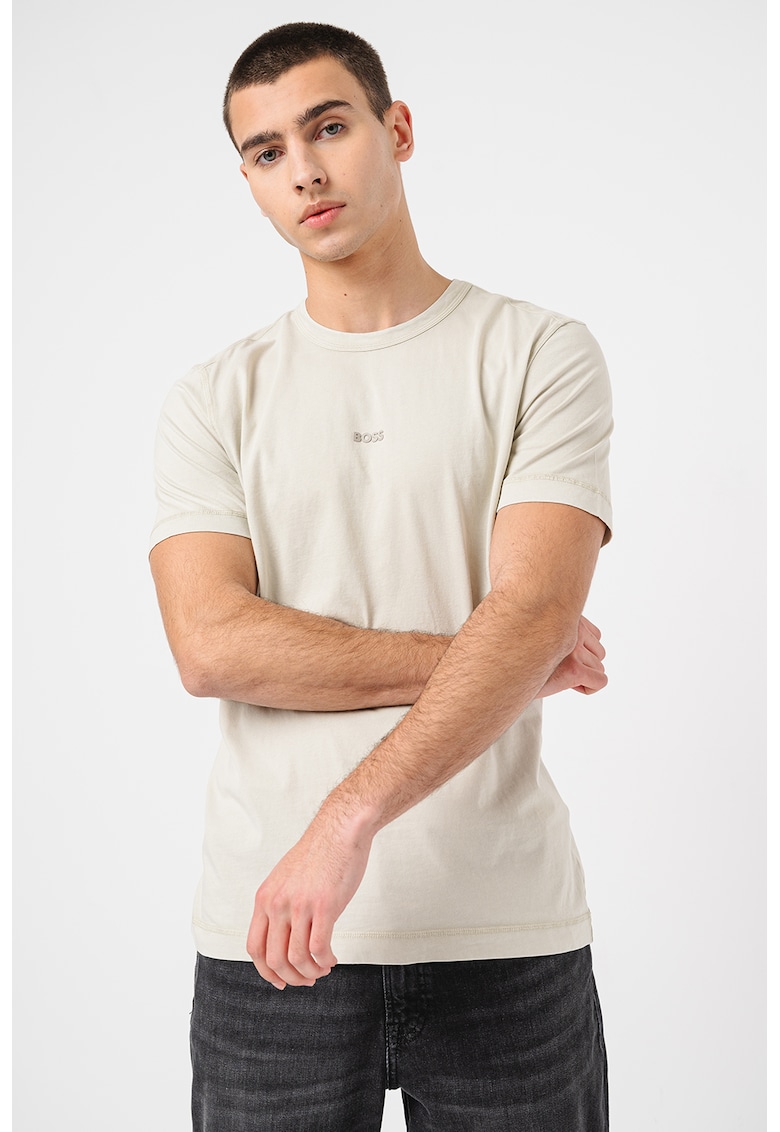 Tricou de bumbac Tokks - Alb murdar