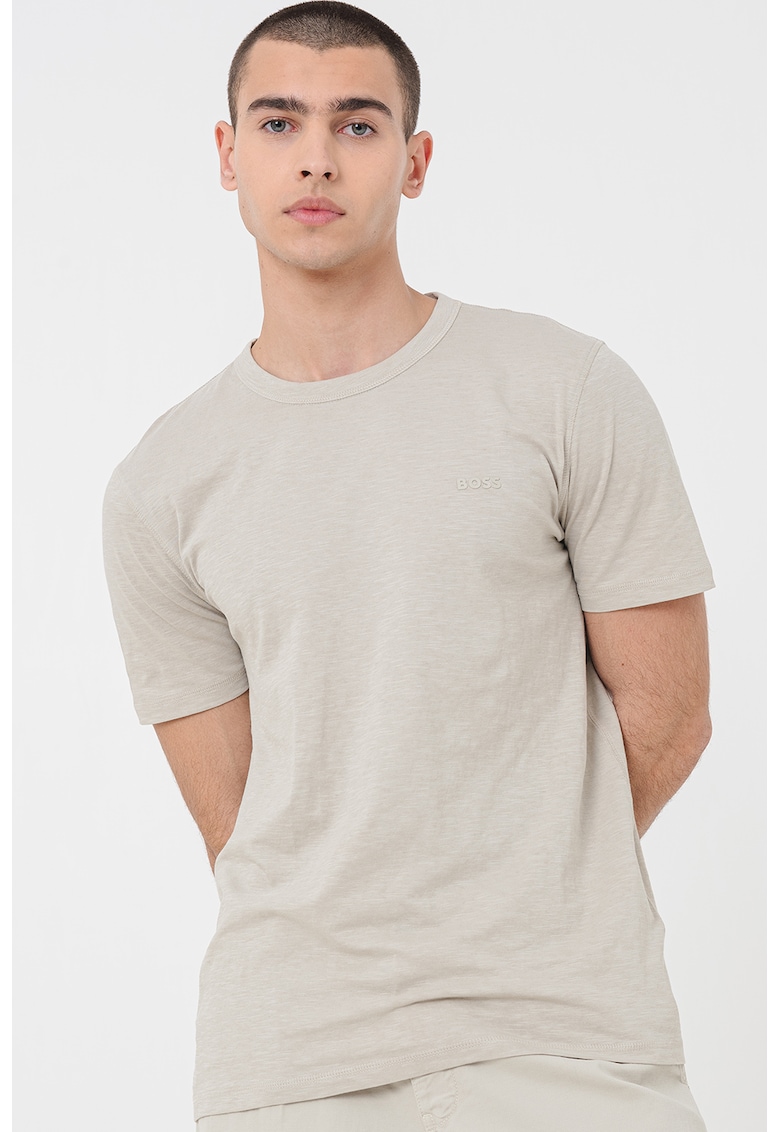 Tricou slim fit din bumbac Tegood