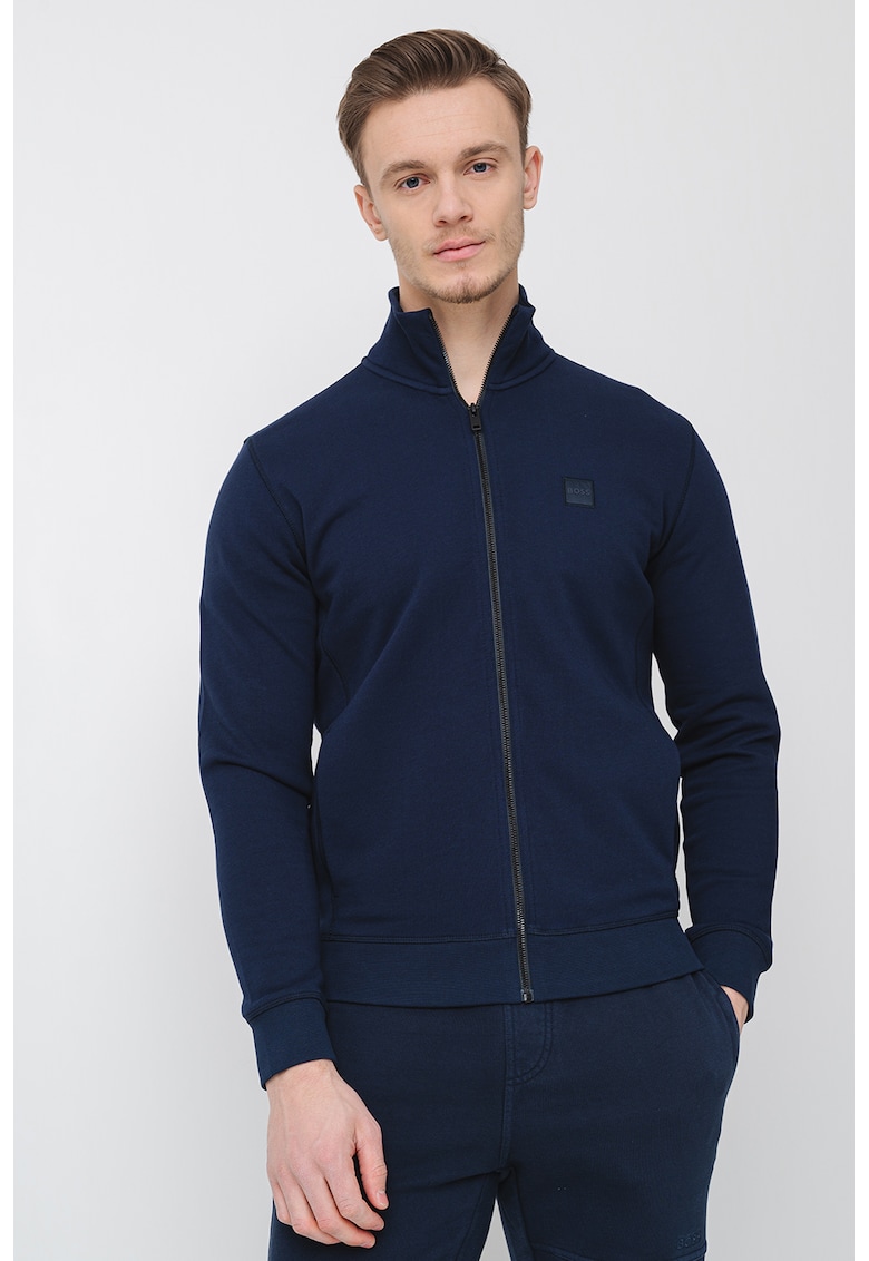 Bluza de trening cu fermoar si aplicatie logo Zestart