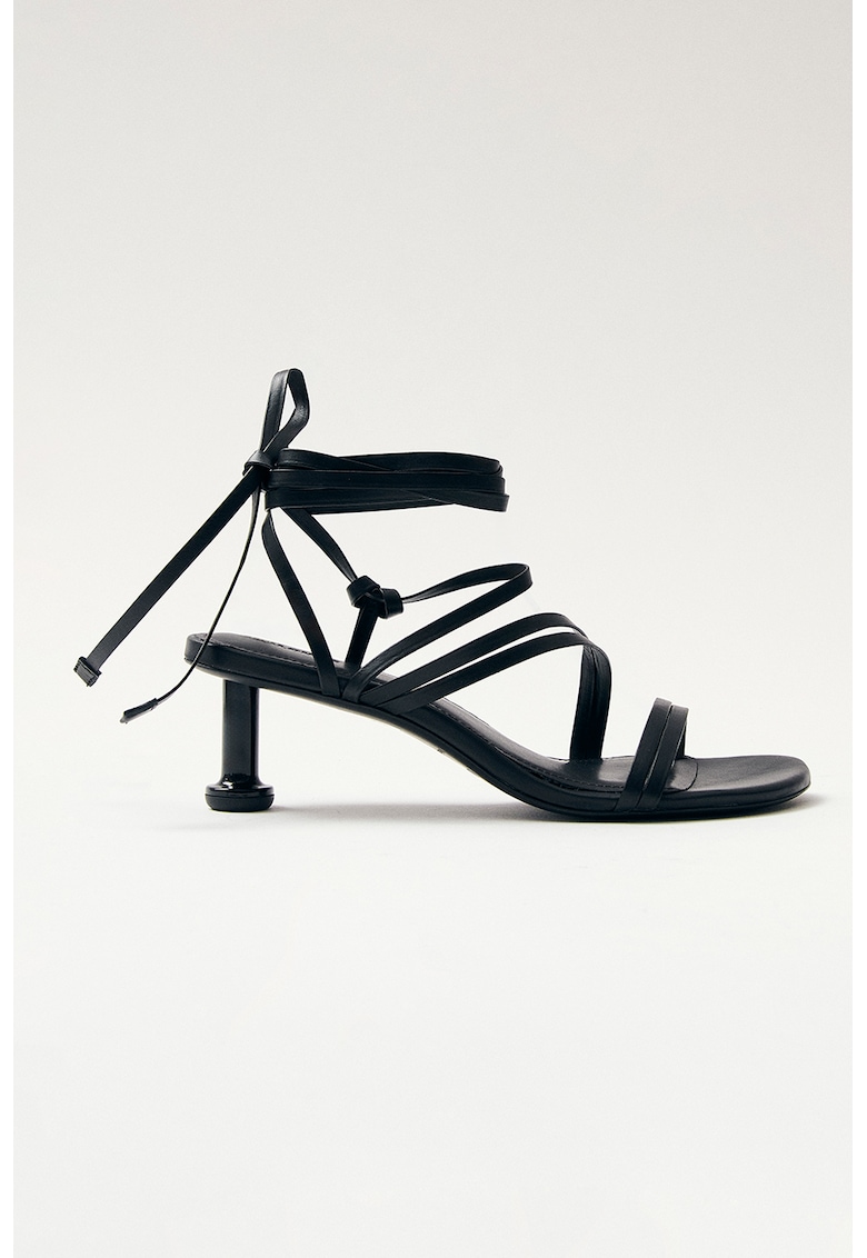 Sandale de piele cu barete multiple