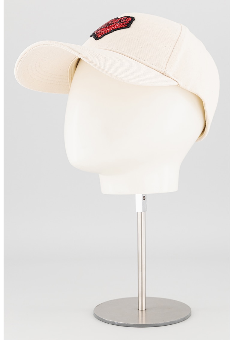 Sapca cu aplicatie cu strasuri Hearts