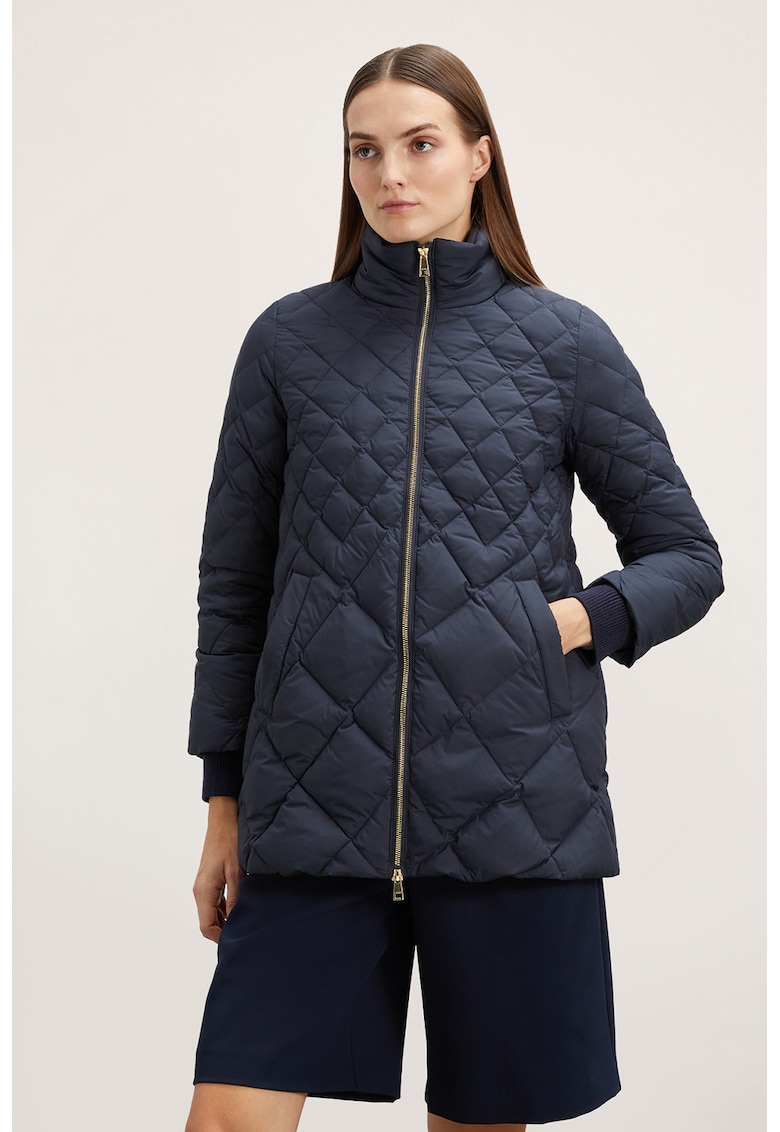 Geaca cu aspect matlasat - Bleumarin