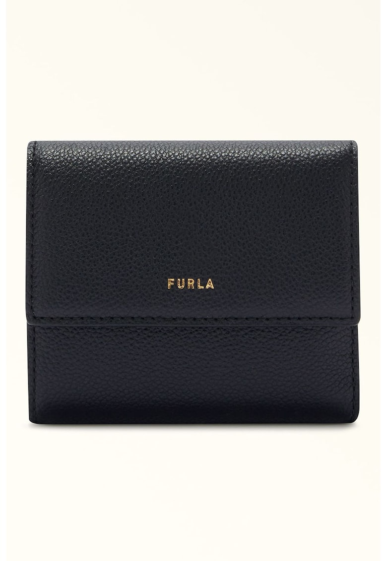 Portofel compact din piele Goccia