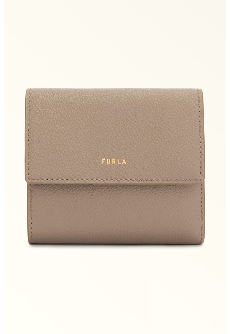 Portofel compact din piele Goccia