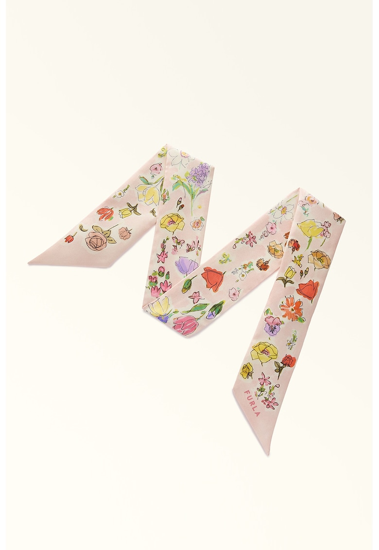 Esarfa de matase cu imprimeu