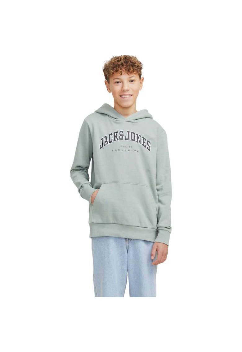 Hanorac JACK &JONES Aleb Varsity JNR Verde deschis - Verde deschis