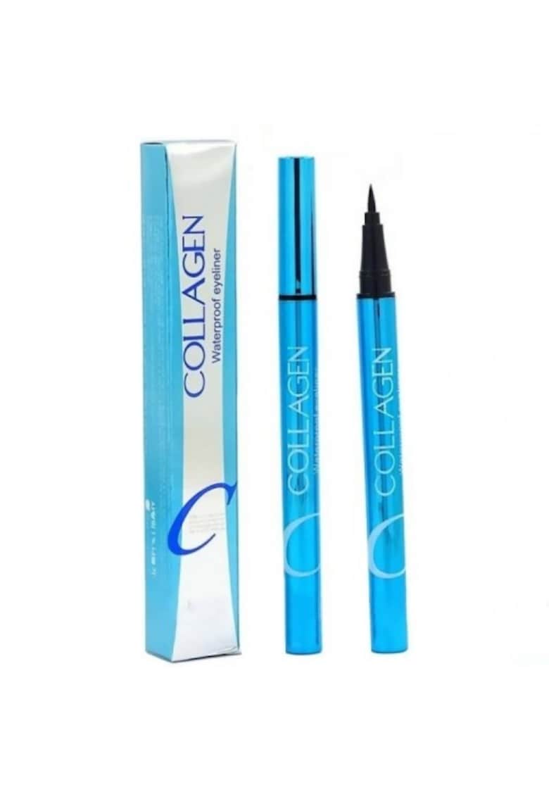 Tus de Ochi - Rezistent - Collagen - Waterproof Eyeliner - Negru - 1 ml