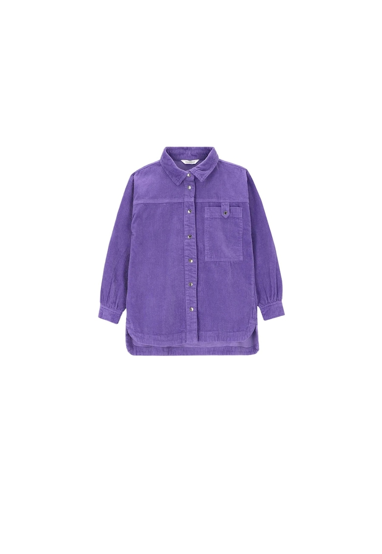 Jacheta tip camasa fete  catifea - violet