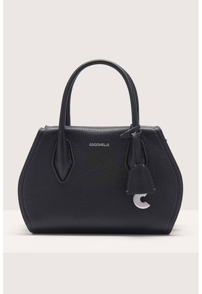 Geanta crossbody din piele Lord - Negru