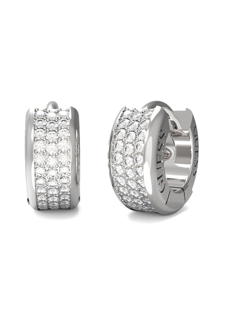 Cercei rotunzi cu cristale