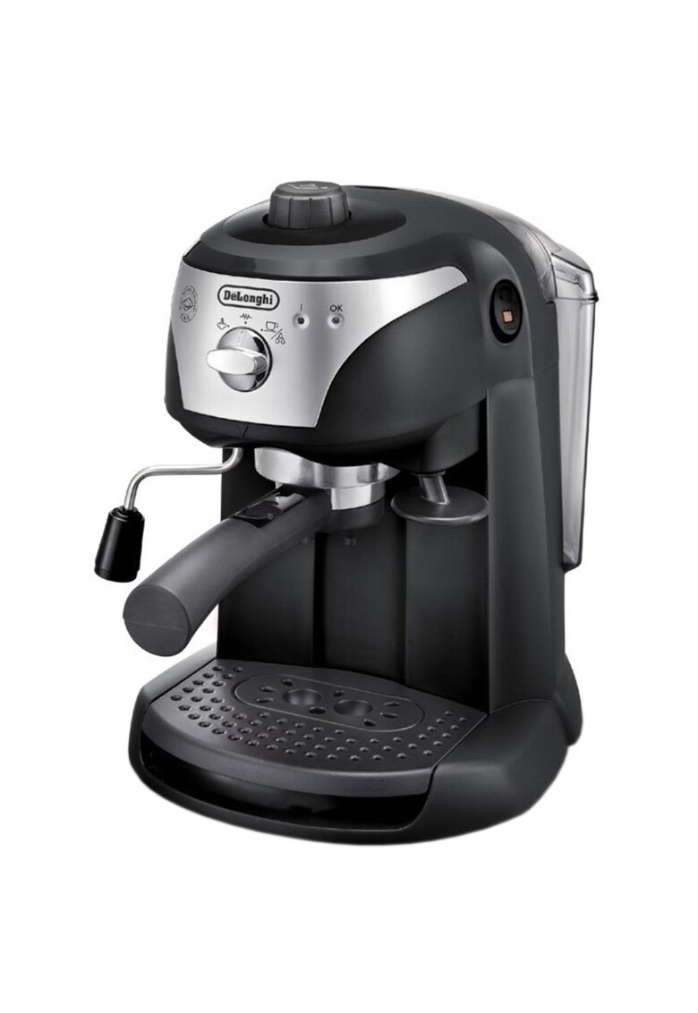 Espressor manual De\'Longhi EC221.B - Dispozitiv spumare - Sistem cappuccino - 15 Bar - 1 l - Oprire automata