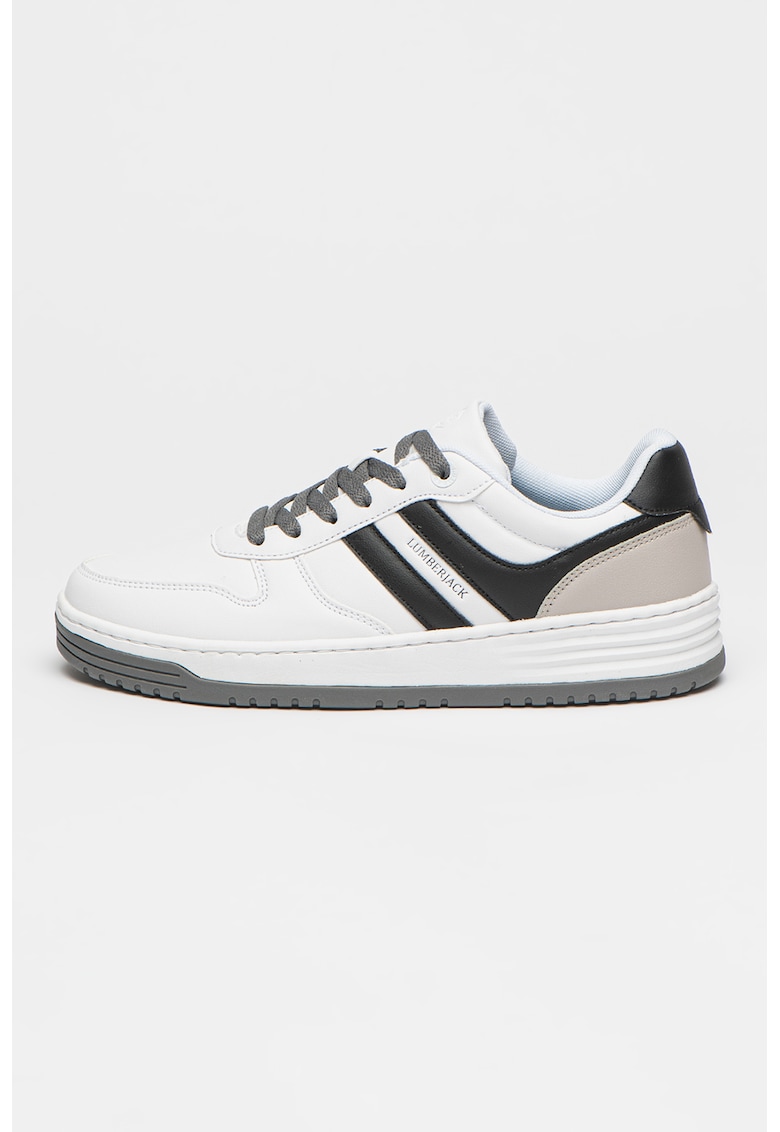 Pantofi sport de piele ecologica cu garnituri contrastante Focus