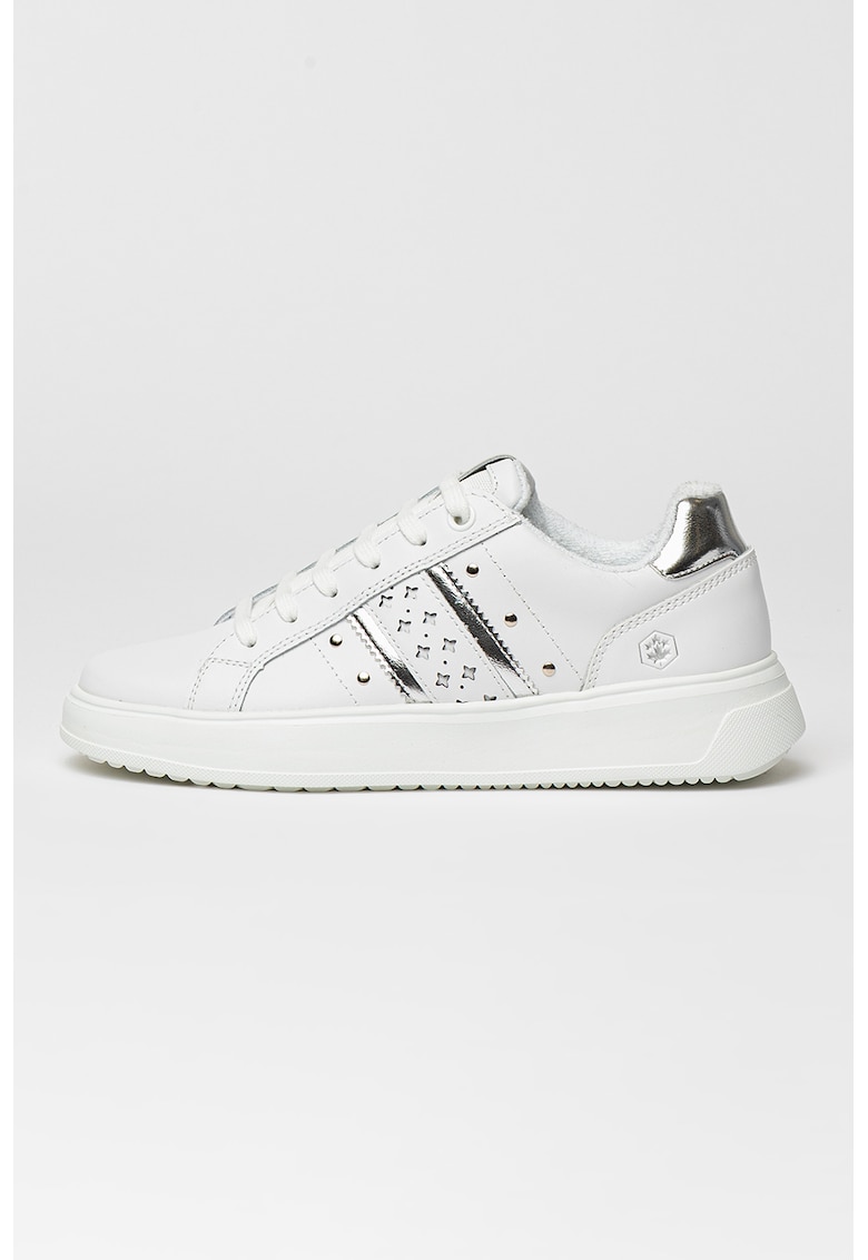 Pantofi sport de piele ecologica cu detalii perforate Pria