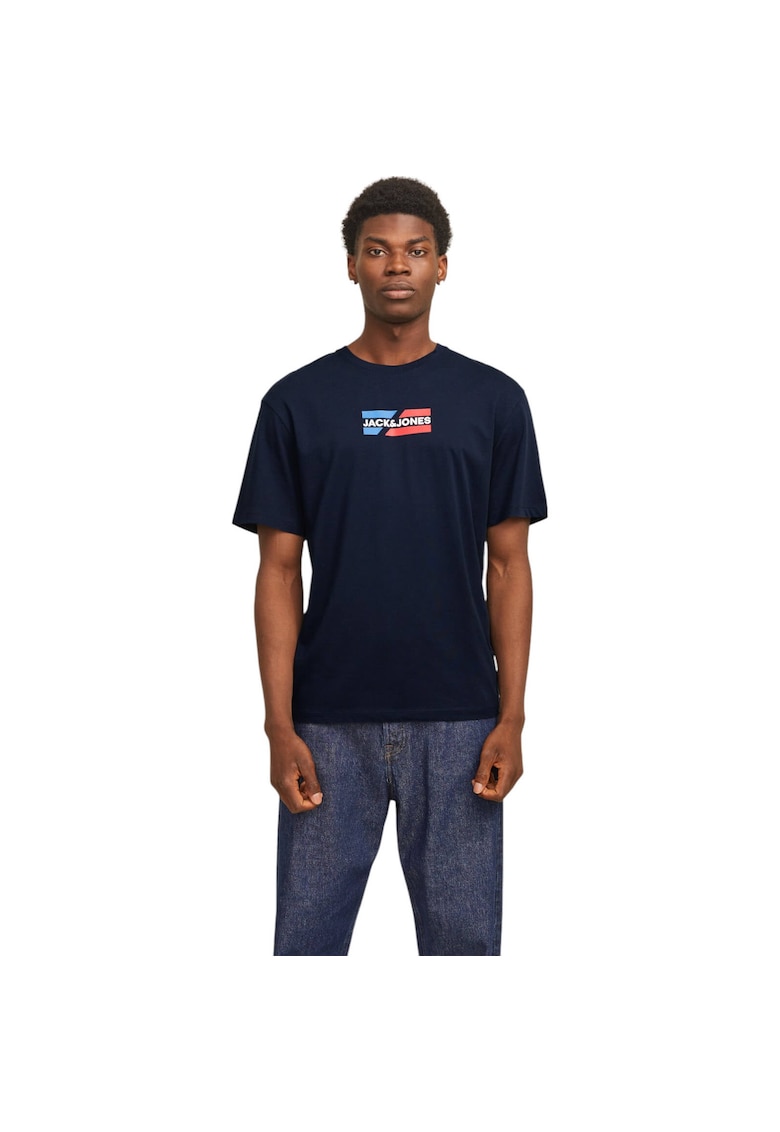 Tricou JACK &JONES Corp Graphic 38415 - Albastru inchis