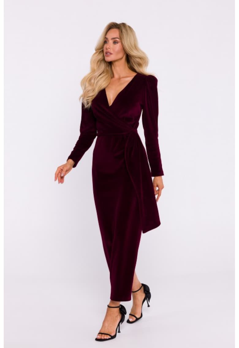 Rochie de seara maxi din velur