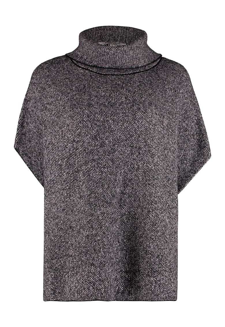 Pulover cu guler inalt si maneci scurte