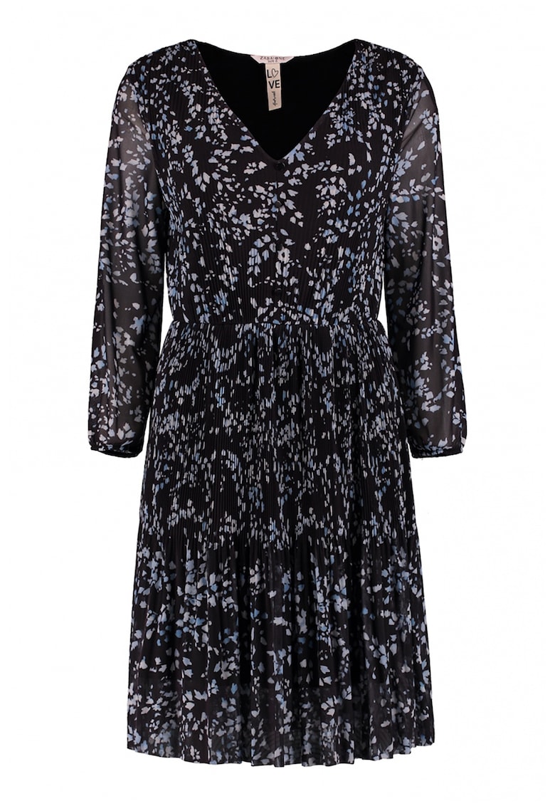 Rochie cu decolteu in V si imprimeu