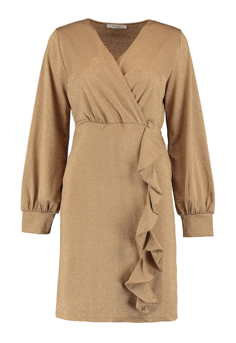 Rochie stralucitoare cu volan