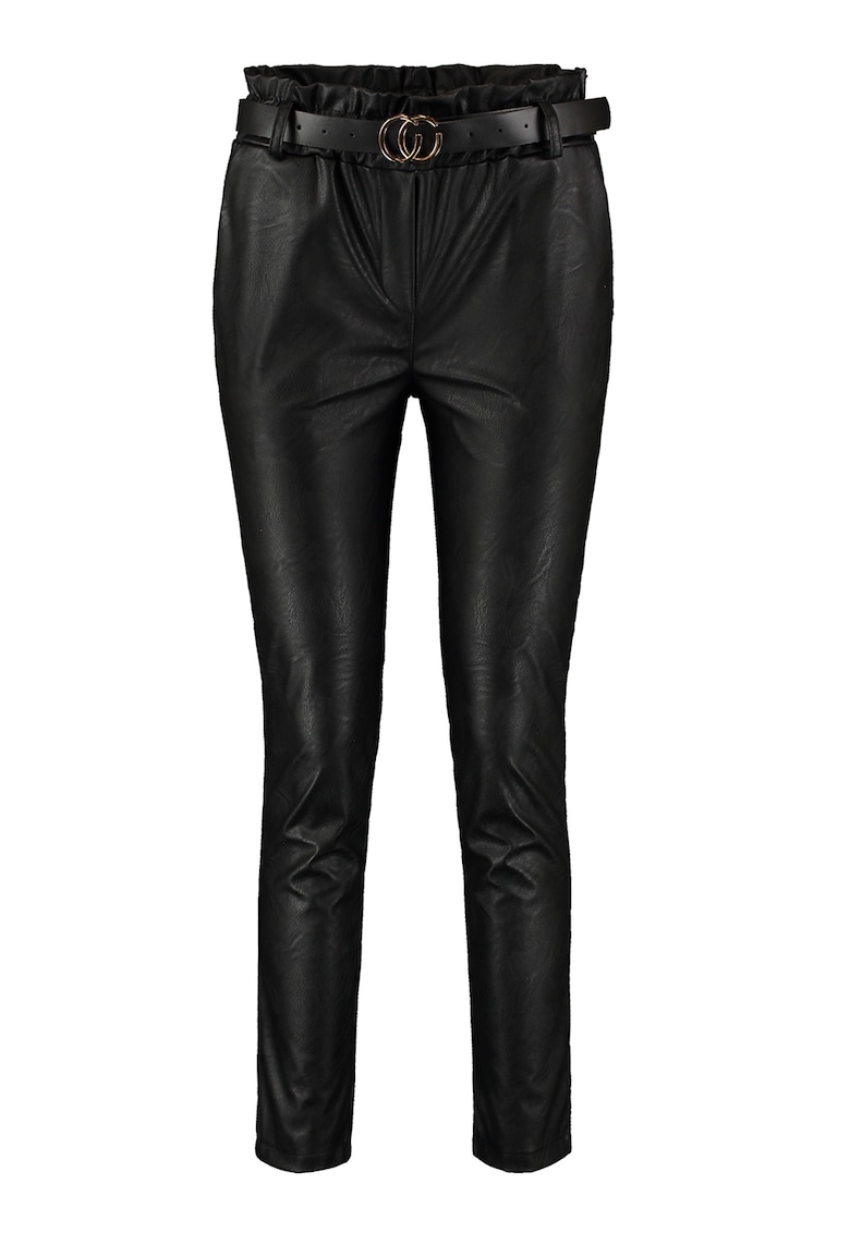 Pantaloni din piele ecologica cu o curea Pantaloni din piele ecologica cu o curea