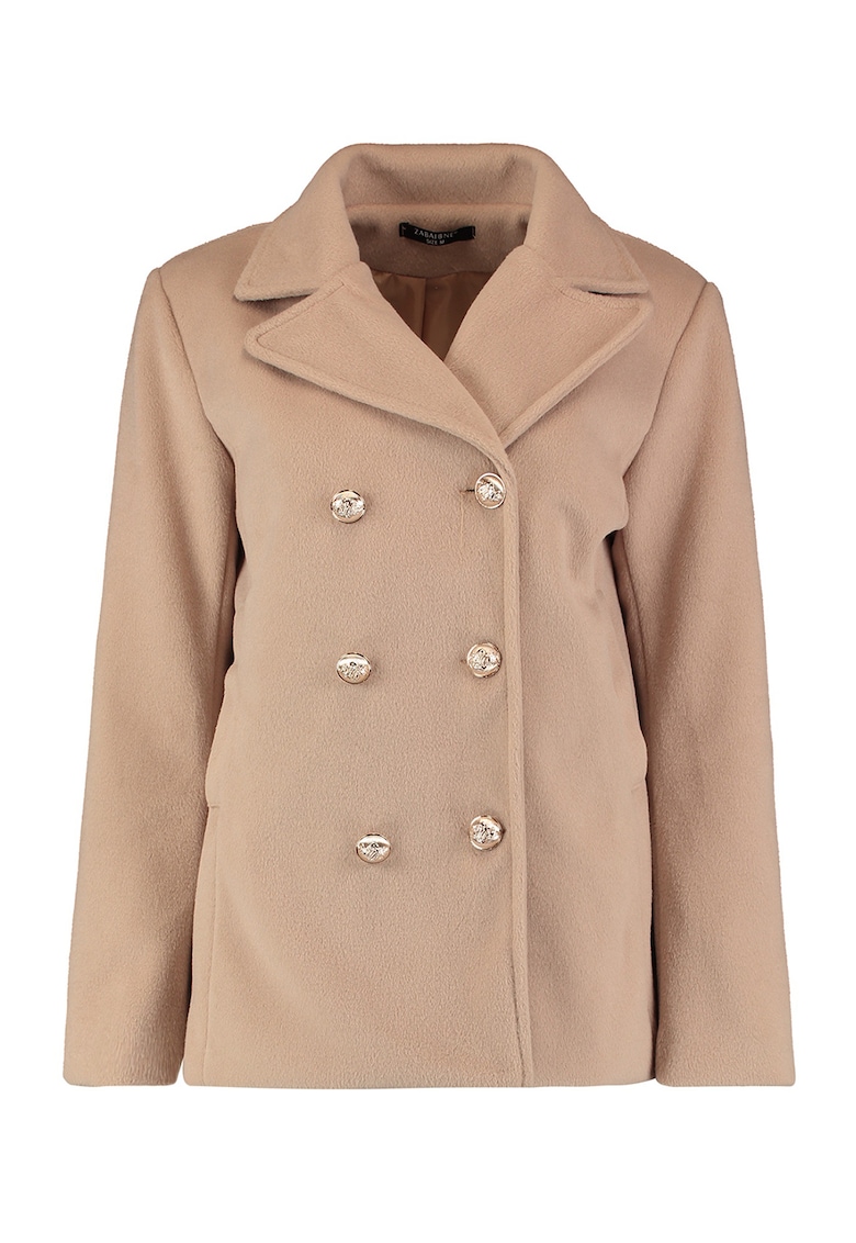 Trenci cu nasturi si revere decupate Trenci cu nasturi si revere decupate