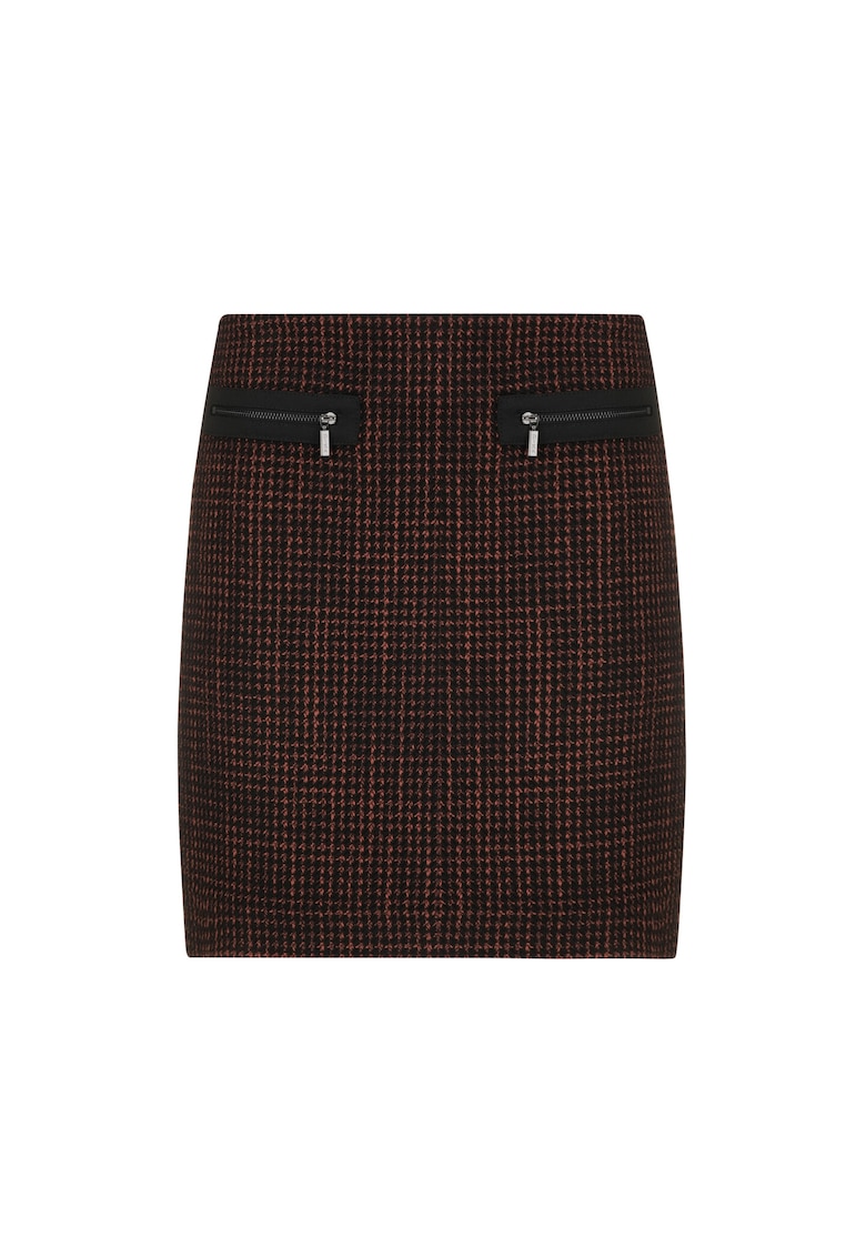 Fusta dreapta cu buzunare decorative