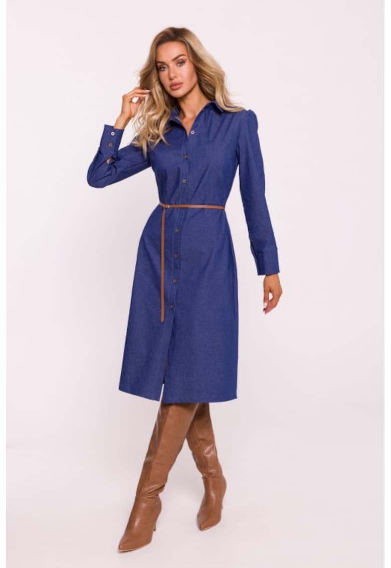 Rochie midi tip camasa